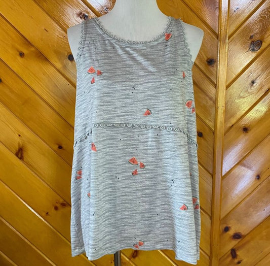 Lauren Conrad NWT Watermelon gray shirt top New Women's - M