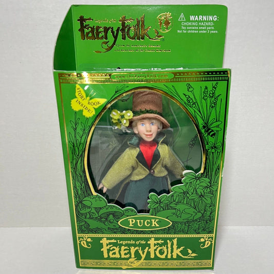 Puck Legends of the Faery Folk 7" Doll Minor Box Wear- Includes Story Book Dolls and Accessories
