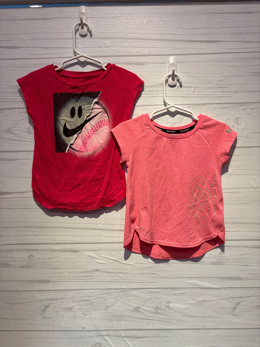 Nike Girls Nike t-shirts - softball & running - pink size 3T 3T