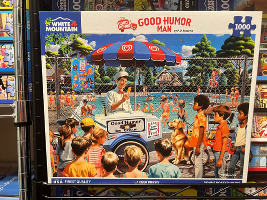 White Mountain Puzzle 1000 piece puzzle. No smoking/No pet home. Assembled once.