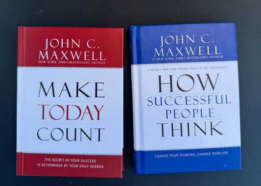 John C Maxwell 2 hardcover book bundle Make Today Count and How Successful People Think Book-Non-Fiction