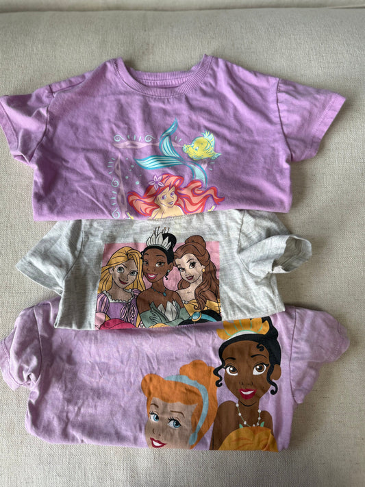 Disney Disney princess short sleeve bundle 3T