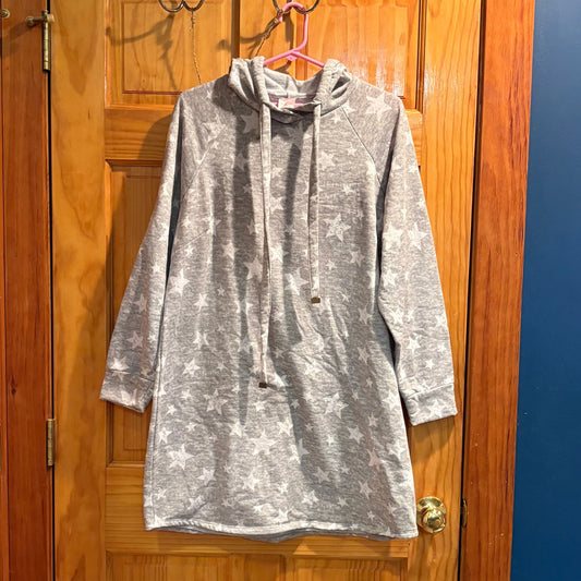 No Boundaries size XXL / 3X 21 JUNIORS SIZING long sweatshirt nightdress lounging top with hood Women's - L