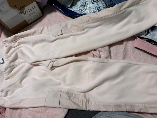 Childrens place Pink fleece pink pants pockets on the side -new 14