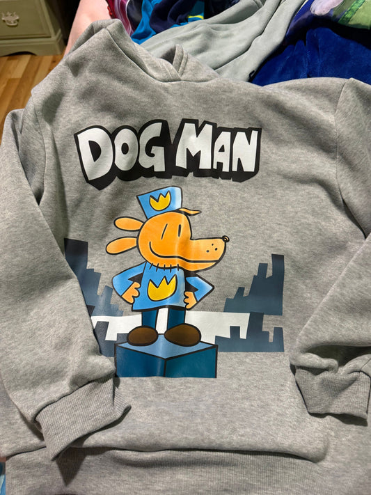 Dog man Hooded dog man sweatshirt says 12 runs small 10