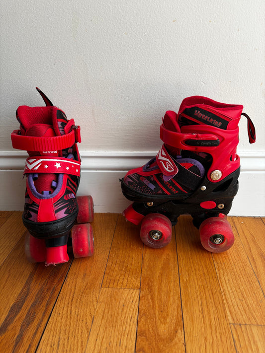 Wheelkids light-up roller skates adjustable meant for ages 3 to 5 Skating