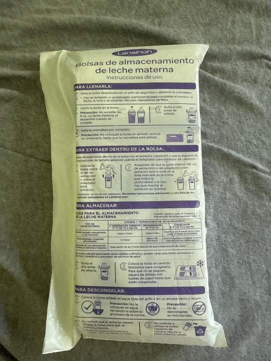Lansinoh 81 count breast milk storage bags Nursing