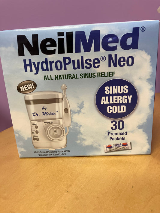NeilMed- Unopened pulsating nasal wash, cold, sinus, allergy, congestion relief treatment