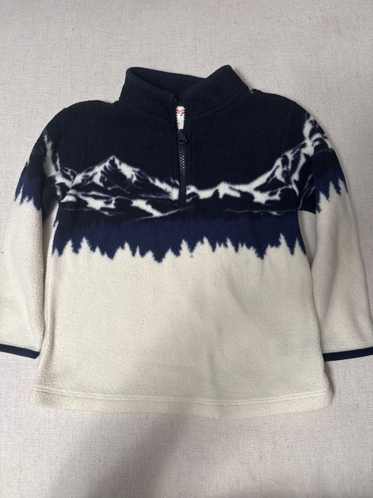Cat & Jack GUC mountain 1/4 zip fleece 3T