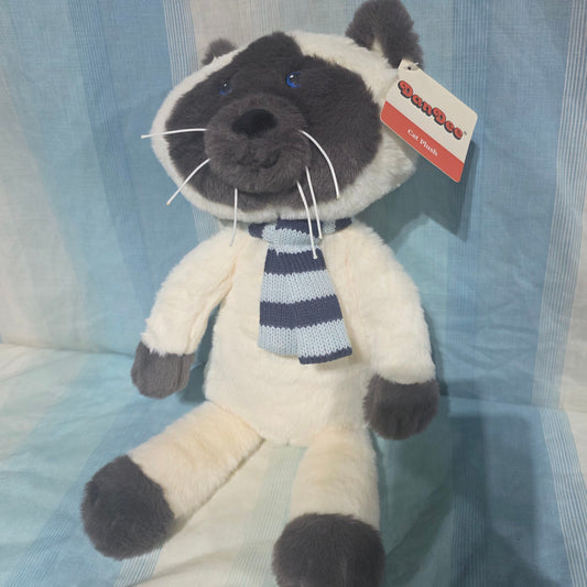 Dan Dee plush stuffed Siamese cat, new with tags measures approximately 16 inches Plush Toys