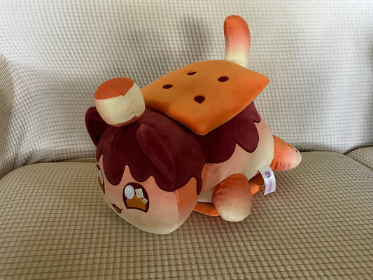 Aphmau MeeMows Smore cat, 10 inches tall, 10 inches long, like new Plush Toys
