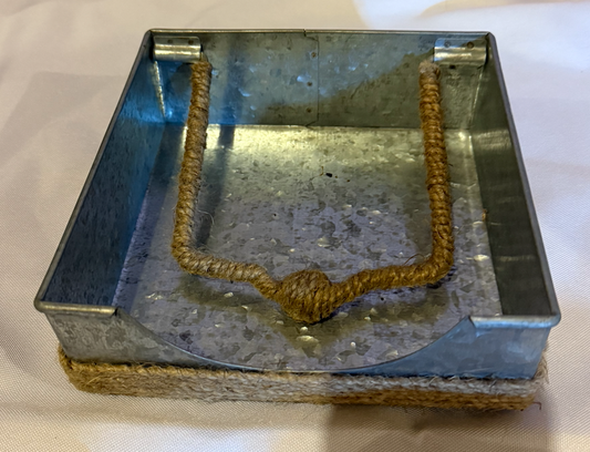 Napkin holder rustic Napkin holder rustic 7.25x 7.25 inches Organize-Storage