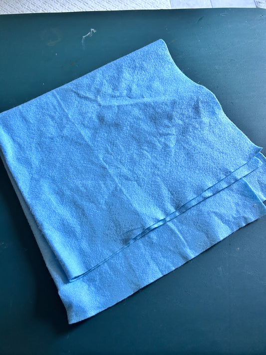 Blue felt - large piece 3 feet x 3 feet