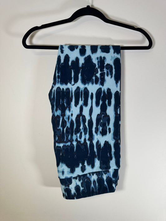 LulaRoe Blue Tie-Dye Leggings Tall & Curvy Size 12-18 Women's 12