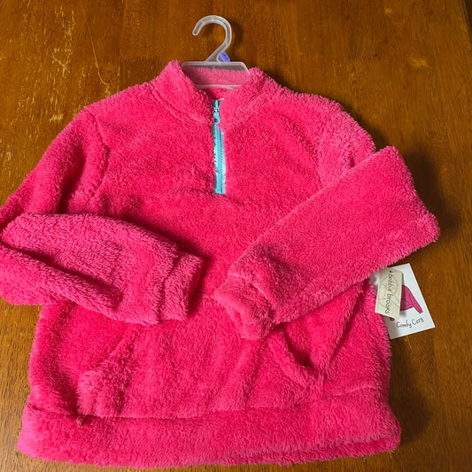 Bobbie Brooks NWT pink fuzzy sweatshirt pullover 10 12 10