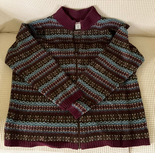 LL Bean Sweater, zip front, lambs wool, excellent condition Women's - XL