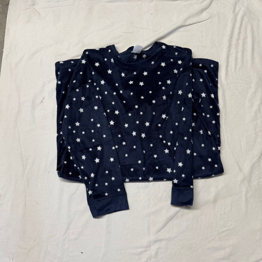 AZUR - Ladies - Sz XL - NWOT L Slv - Below Knee-Fleece Nightgown -Navy /White Stars Women's - XL