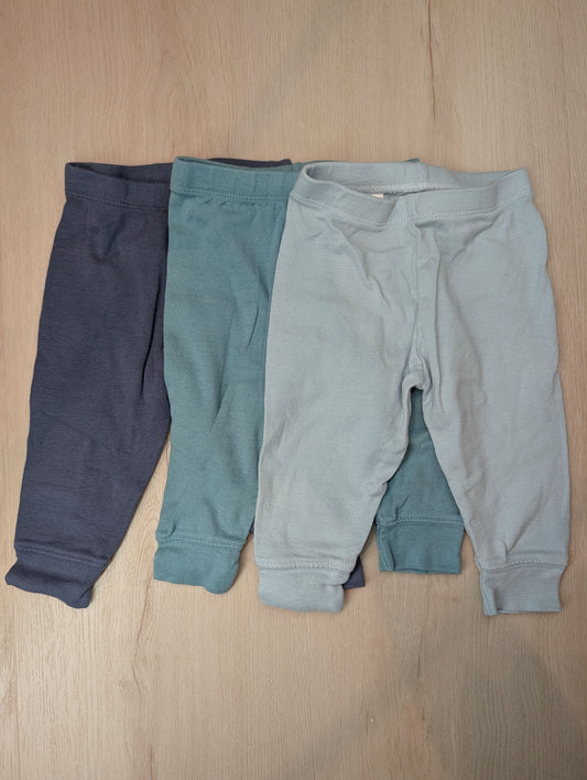 Cloud Island pants, 3-6m Shades of blue pants, 100% cotton 3 Months