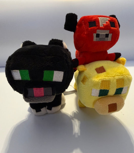 Minecraft Small Minecraft Stuffies Set of 3 Plush Toys