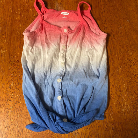 Old navy Red white blue tank top shirt July 4th 5t 5T/5