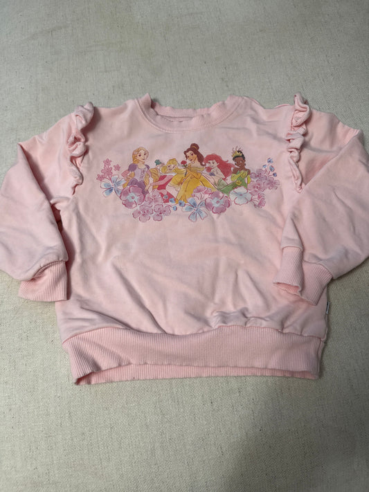 Little Sleepies VGUC Disney princess bamboo crewneck 3T
