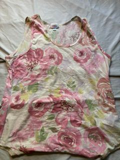 Lularoe tank top pastel floral Women's - XXL