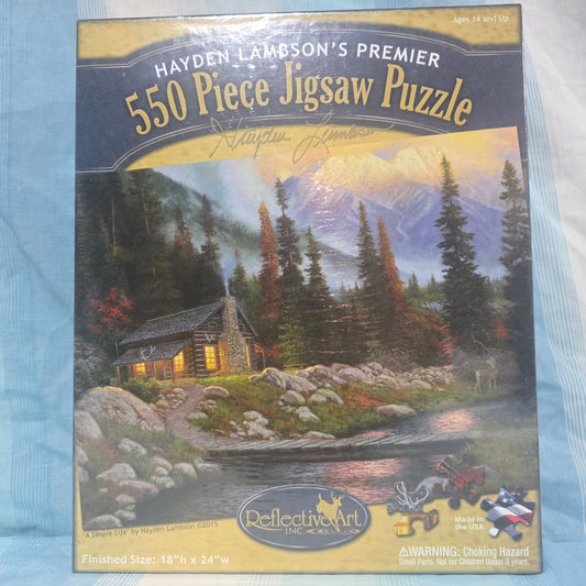 Hayden Lambsons Premier 550 Piece Jigsaw Puzzle Cabin Puzzle