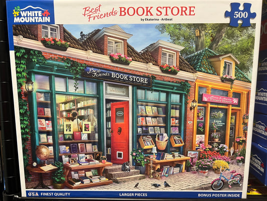 White Mountain Puzzle 500 piece puzzle. No smoking/No pet home. Assembled once.
