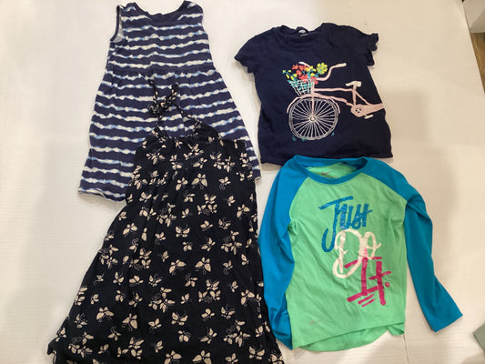 Variety 2 dresses 1 tee 1 Dori fit long sleeve 4T/4
