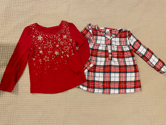 Carters, and Jumping Beans Cotton long sleeve shirts 24 Months
