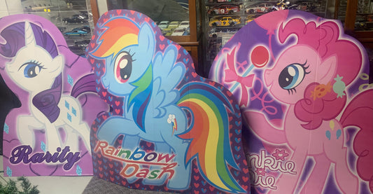 My Little Pony Set of 3 LARGE heavy cardboard party decor