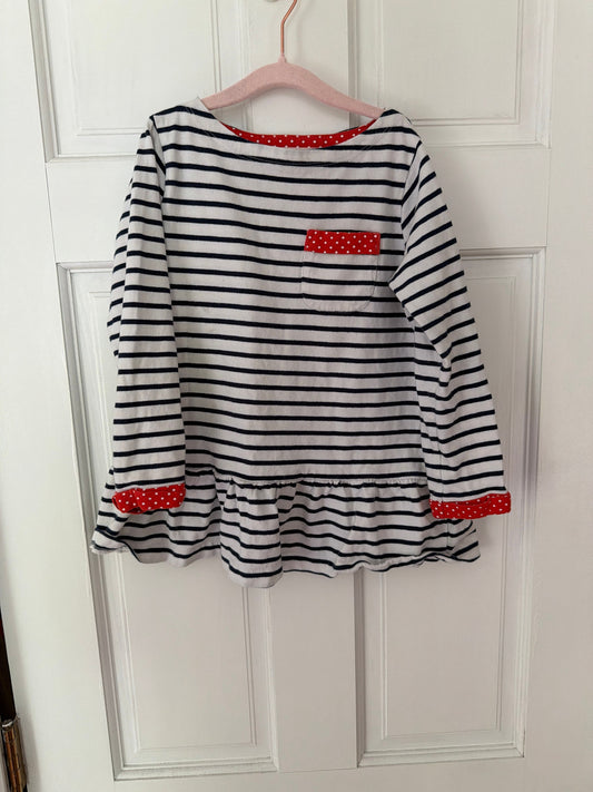 Mini Boden Stripped tunic 5T/5