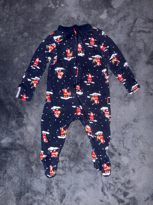 Old Navy 3-6 Month Santa Sleeper Navy Santa 3 Months