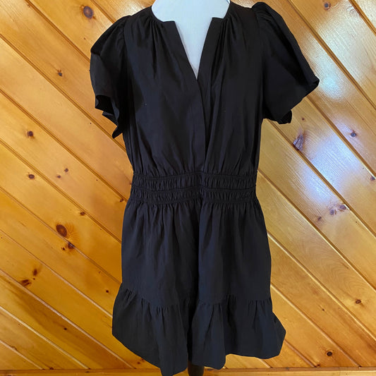 Anthropologie NWT retail $140 Black ruffle dress nwt 1X Women's - XL