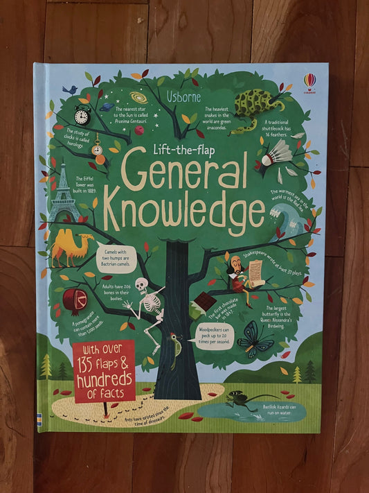 Usborne Lift a Flap General Knowledge Almost new- only a couple flaps opened once on first pages Board Book