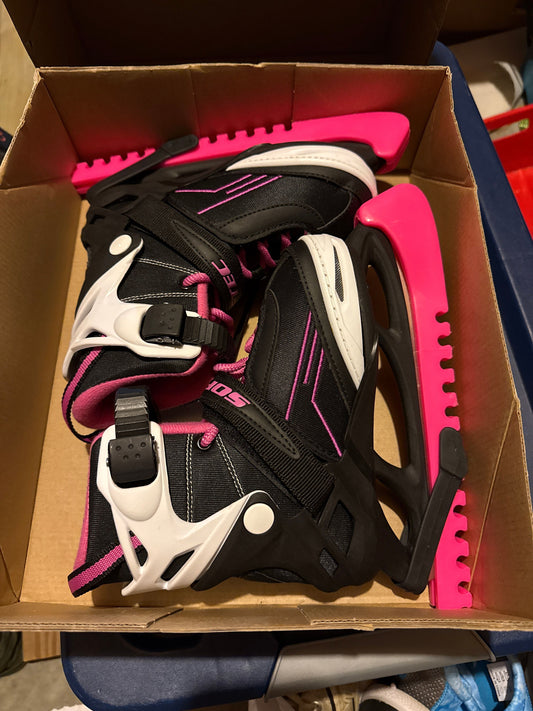 Softer by Jackson skates worn once Adjustable size toddler 11-big kid 2 skates Hockey