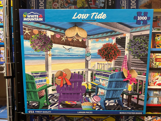 White Mountain Puzzle 1000 piece puzzle. No smoking/No pet home. Assembled once.