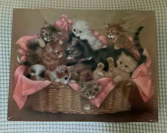 Springbok Puzzle, kittens, 500 pieces, 18x23.5, NEW unopened Puzzle