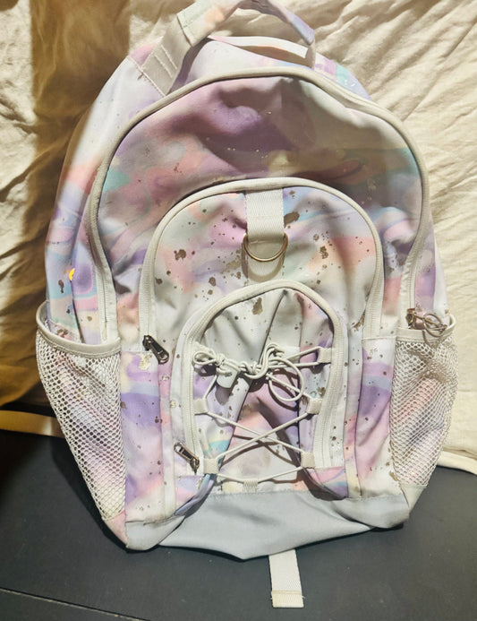 Pottery Barn Teen Tie-Dye Watercolor Backpack Gear Up Color Flow Metallic Watercolor Tie-Dye Backpack Adult