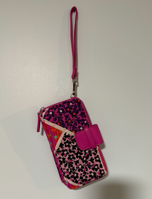 Vera Bradley Zip wristlet with an addition phone pocket Wallet