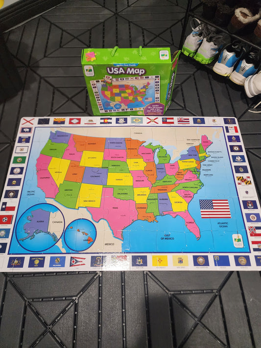 USA Map, Jumbo Floor Puzzle 3ft x 2ft Puzzle
