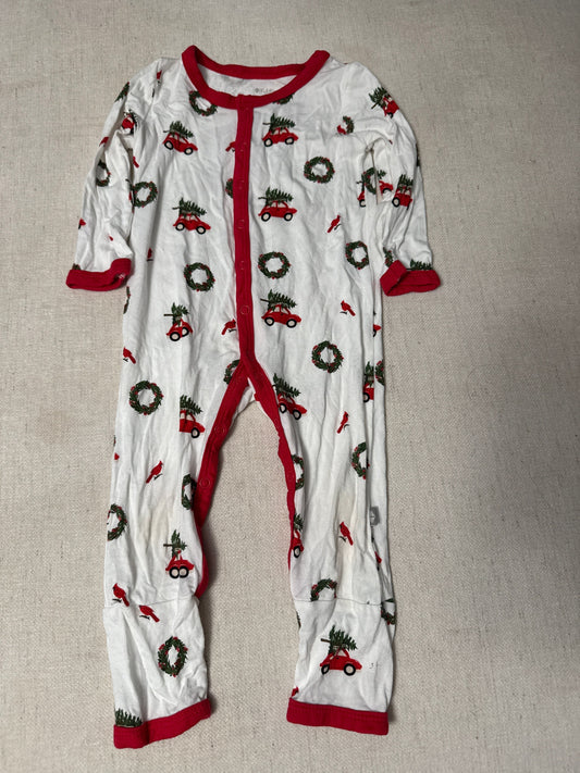 Kyte Baby GUC bamboo holiday snap romper sleeper 6-12m 6 Months