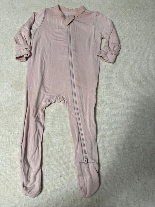 Kyte Baby GUC blush bamboo footed sleeper 0-3m 3 Months