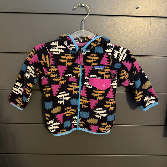Patagonia Fleece Jacket, purple/blue/black/gold 6 Months