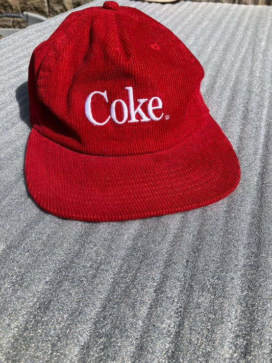 Coca Cola - Coke logo red corduroy hat  Hat