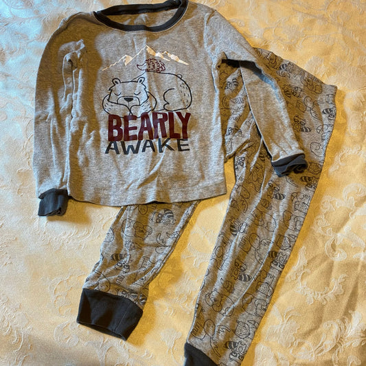 Wonder Nation, 4t , Bearly Awake gray pajamas  4T/4