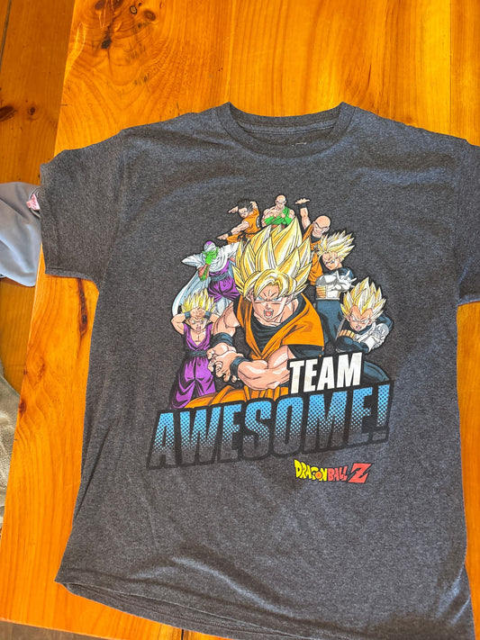 Drangonballz gray graphic tshirt Fits like a 10/12 10