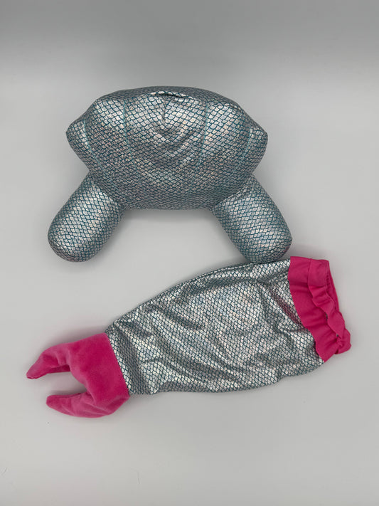 My Life As Mermaid Tail Blanket & Lounge Pillow for 18" Dolls Dolls and Accessories