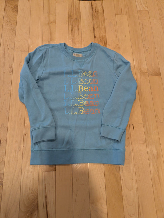 LLBean Blue Crewneck Sweatshirt Terry Material Inside 5T/5