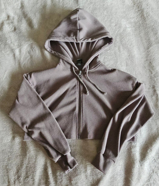 Wild Fable Women's XXS cropped, ribbed hoodie. Junior 00